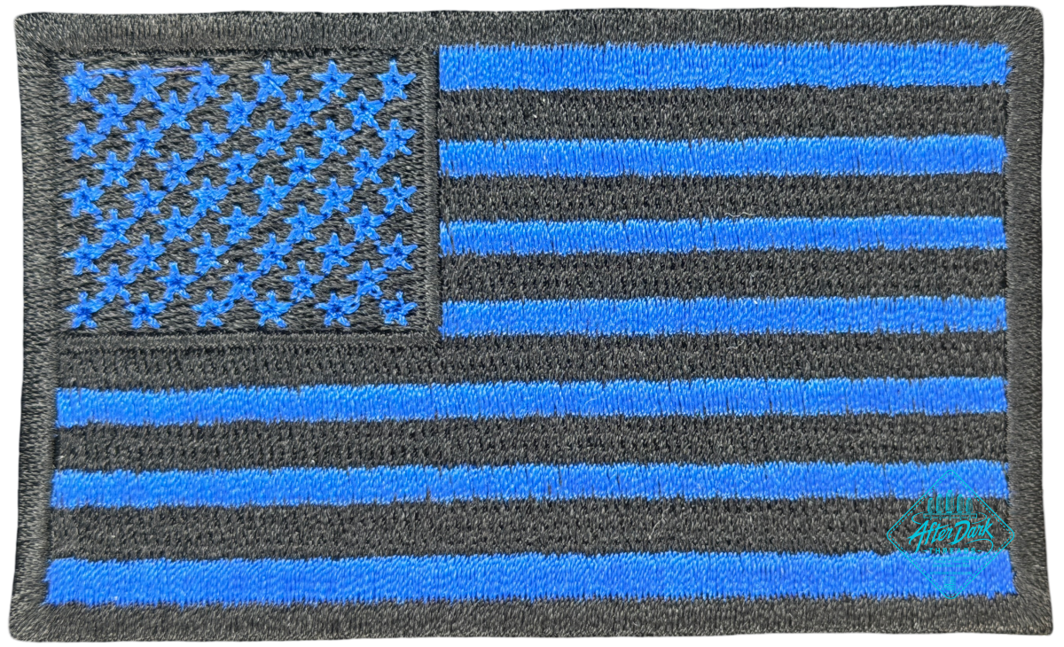 American Flag Patch Blue/Black