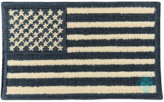 American Flag Patch Camo Tan/Black